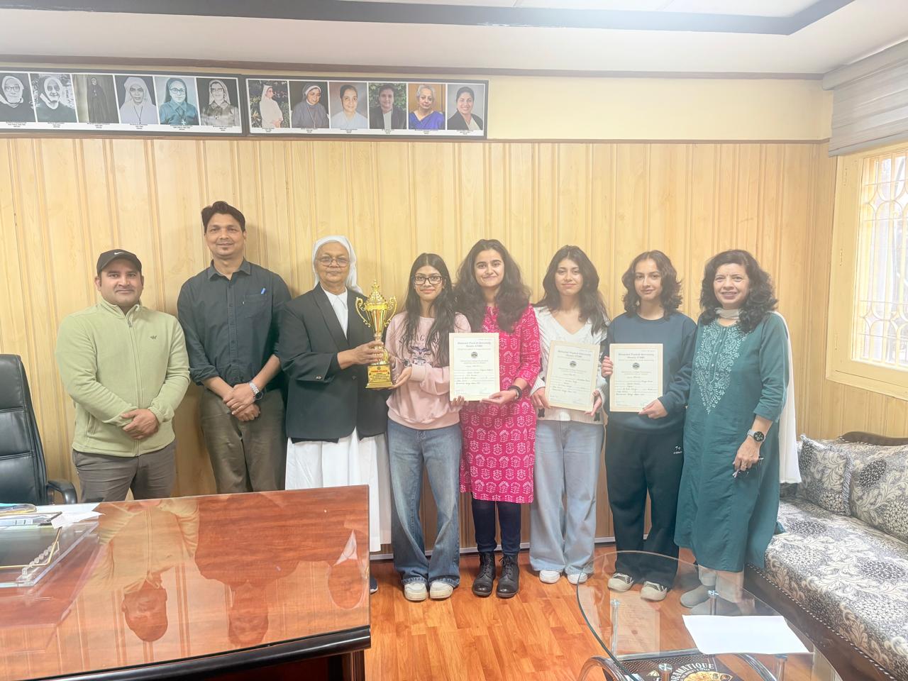 St. Bede’s College, Shimla, secured third place in the Women’s Table Tennis Championship held in Solan, (H.P).